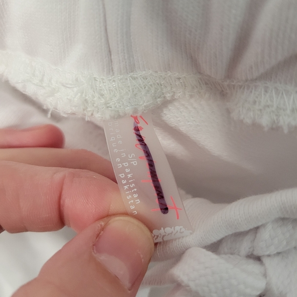 Nwot Free People Loose Fit Sweatpants Small White - Picture 5 of 6